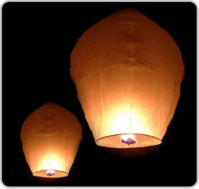 Sky Lanterns White