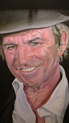 Keith Richards - oil painting portrait by David Walker