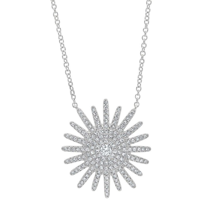 0.43ct 14k White Gold Diamond Necklace