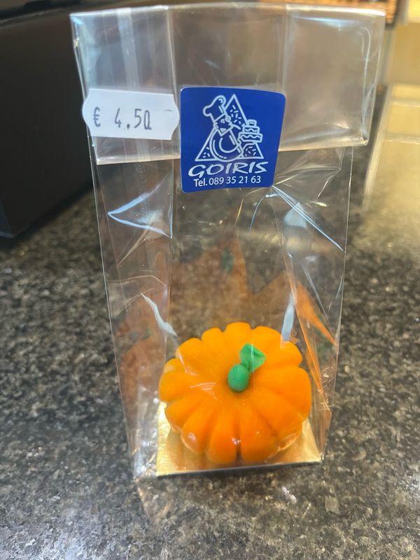 Marsepeinen figuurtje pompoen