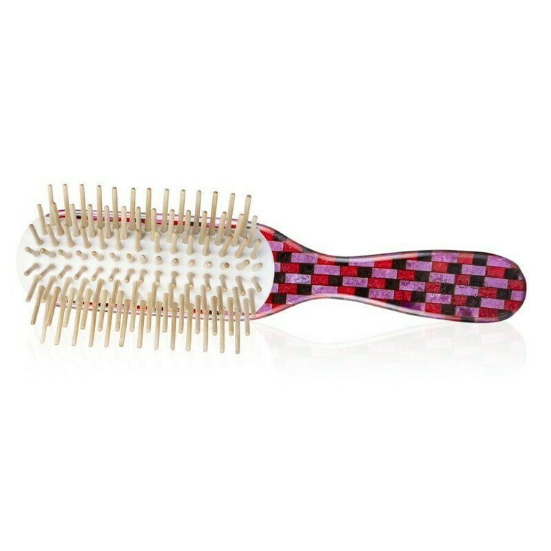 Spazzola Capelli / Bürste Rhodoid grande / groß Mosaik