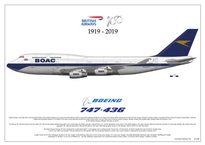 British Airways 100th Anniversary - Limited Editions - Prints