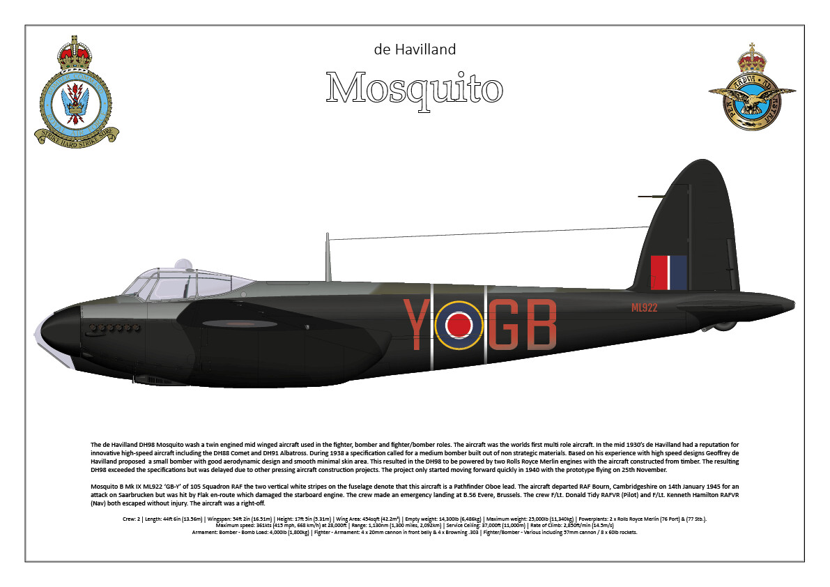 de Havilland Mosquito B Mk IX ML922