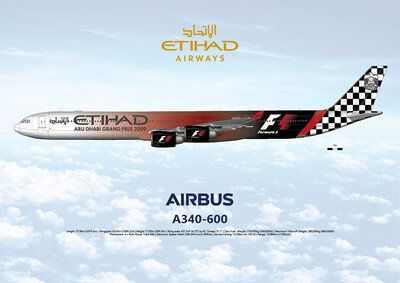 エティハド航空　A340-600 F1 先割予約15％OFF】1/200 A340-600 エティハド航空「Formula 1
