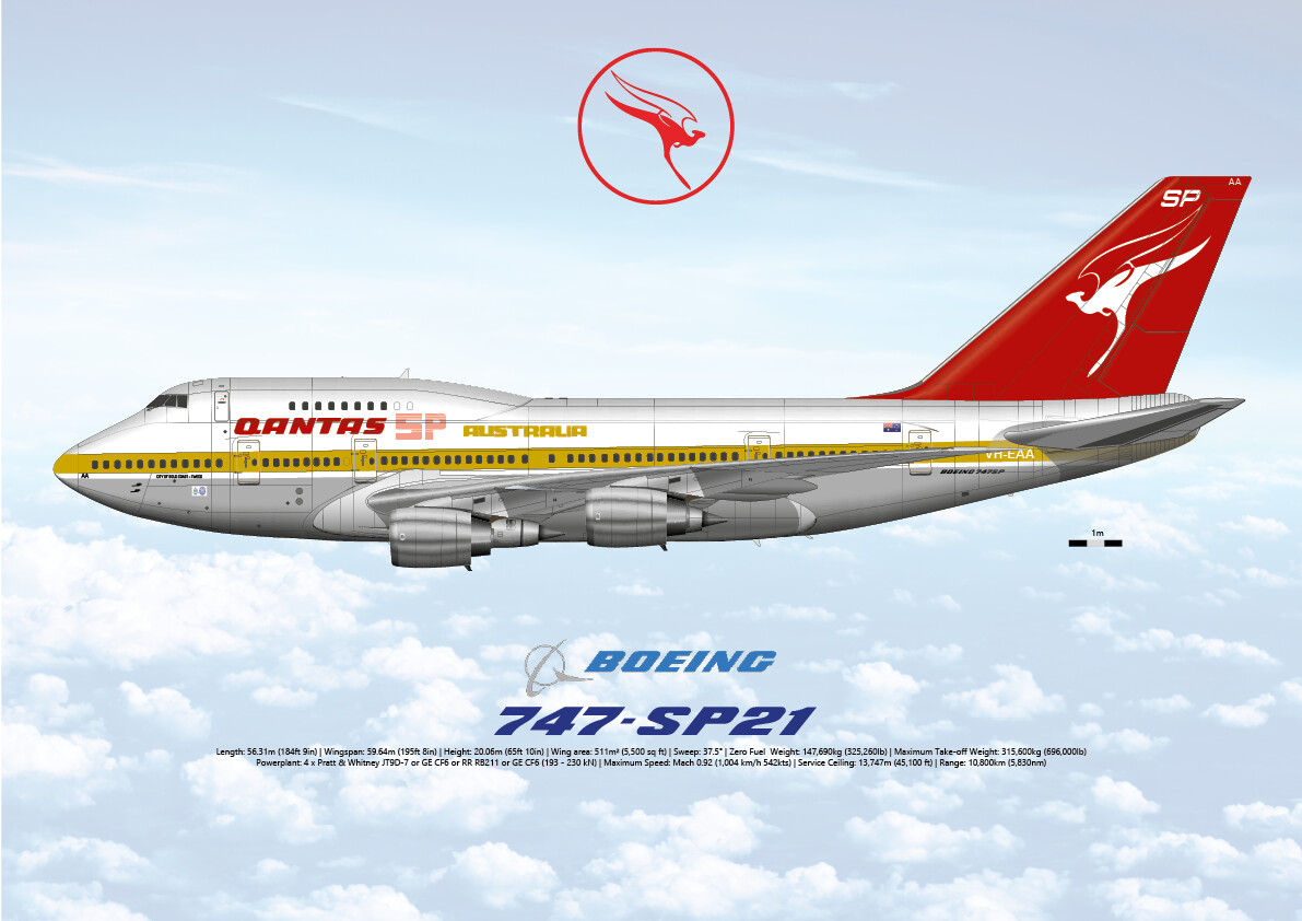 Boeing 747-SP Qantas - VH-EAA