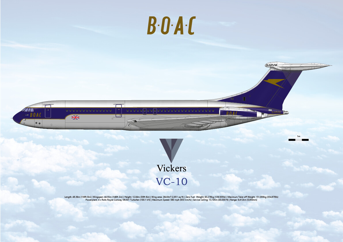 Vickers VC10 of BOAC