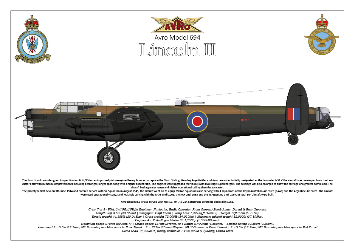 Avro Model 694 Lincoln - Digital Download