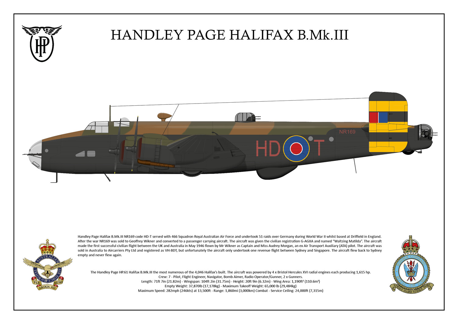 Handley Page Halifax NR169