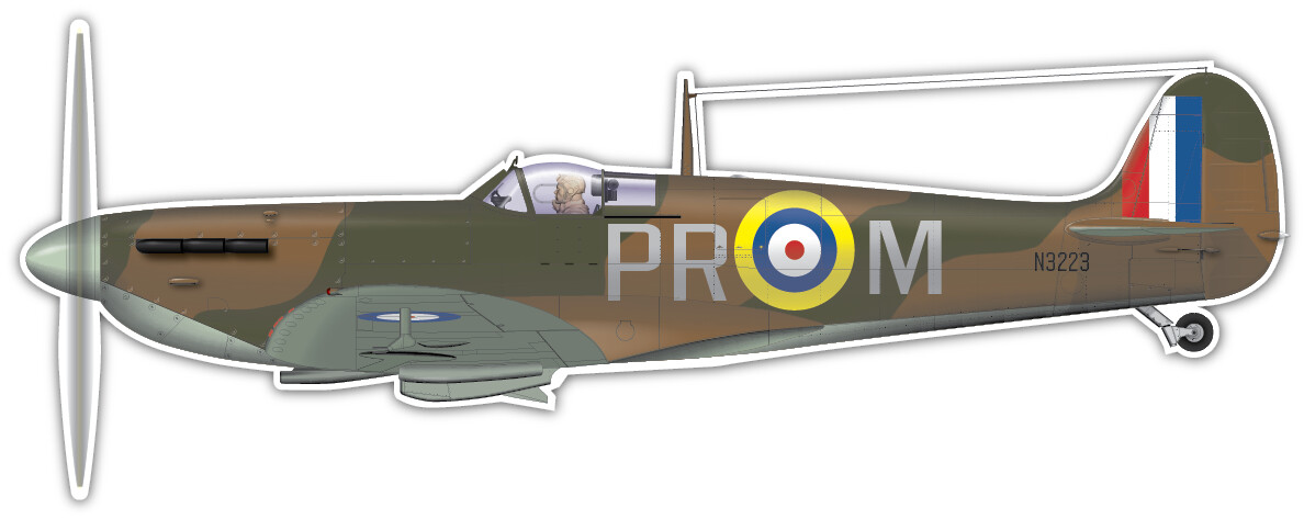 Supermarine Spitfire Mk1 N3223- Sticker
