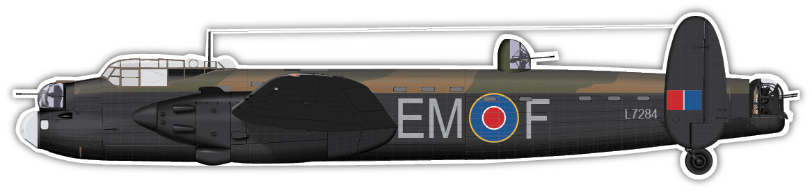 Avro Manchester Mk1A - L7284- Vinyl Sticker