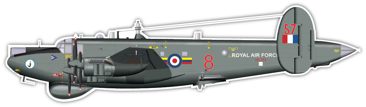Avro Model 696 Shackleton AEW2 - Vinyl Sticker