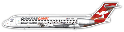 Boeing 717-200 QantasLink VH-YQW - Vinyl Stickers