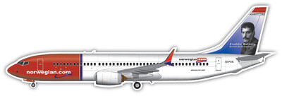 Boeing 737-800 Norwegian Air Shuttle - Vinyl Stickers