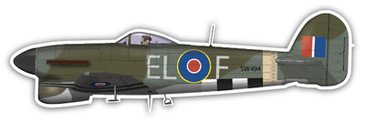 Hawker Typhoon - Vinyl Sticker