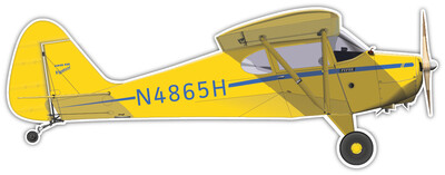 Piper PA-17 Vagabond - Vinyl Sticker
