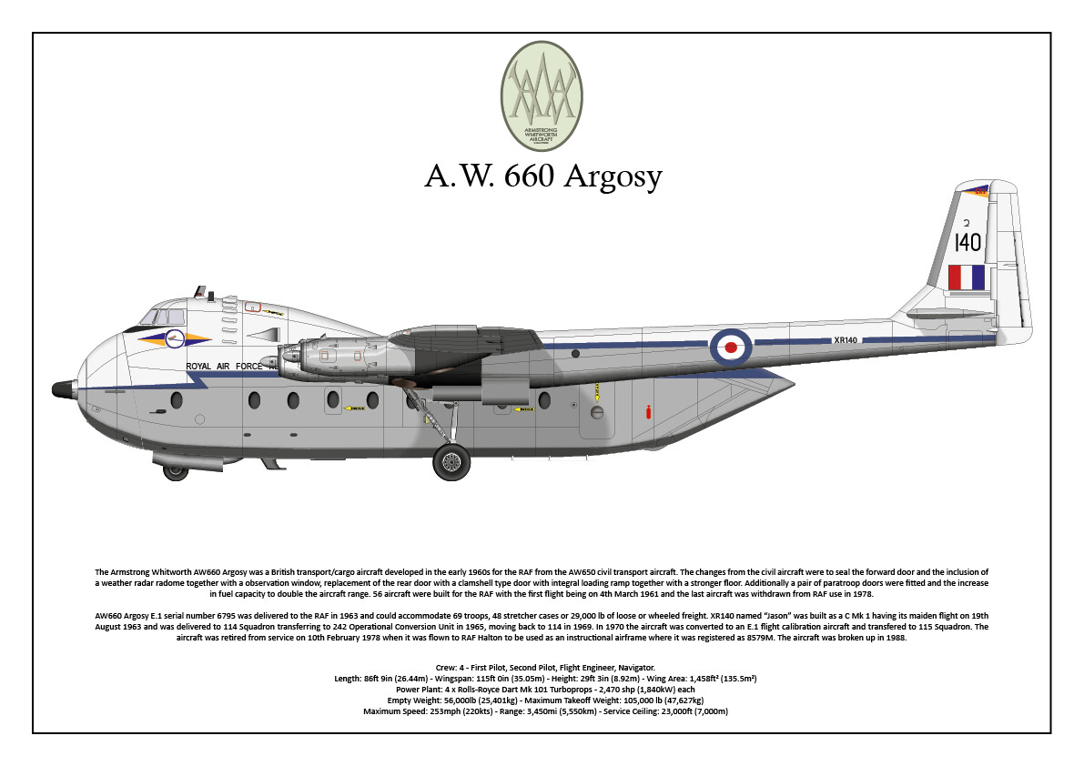 Armstrong Whitworth AW660 Argosy - RAF