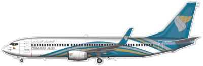 Boeing 737-800 Oman Air - Vinyl Stickers