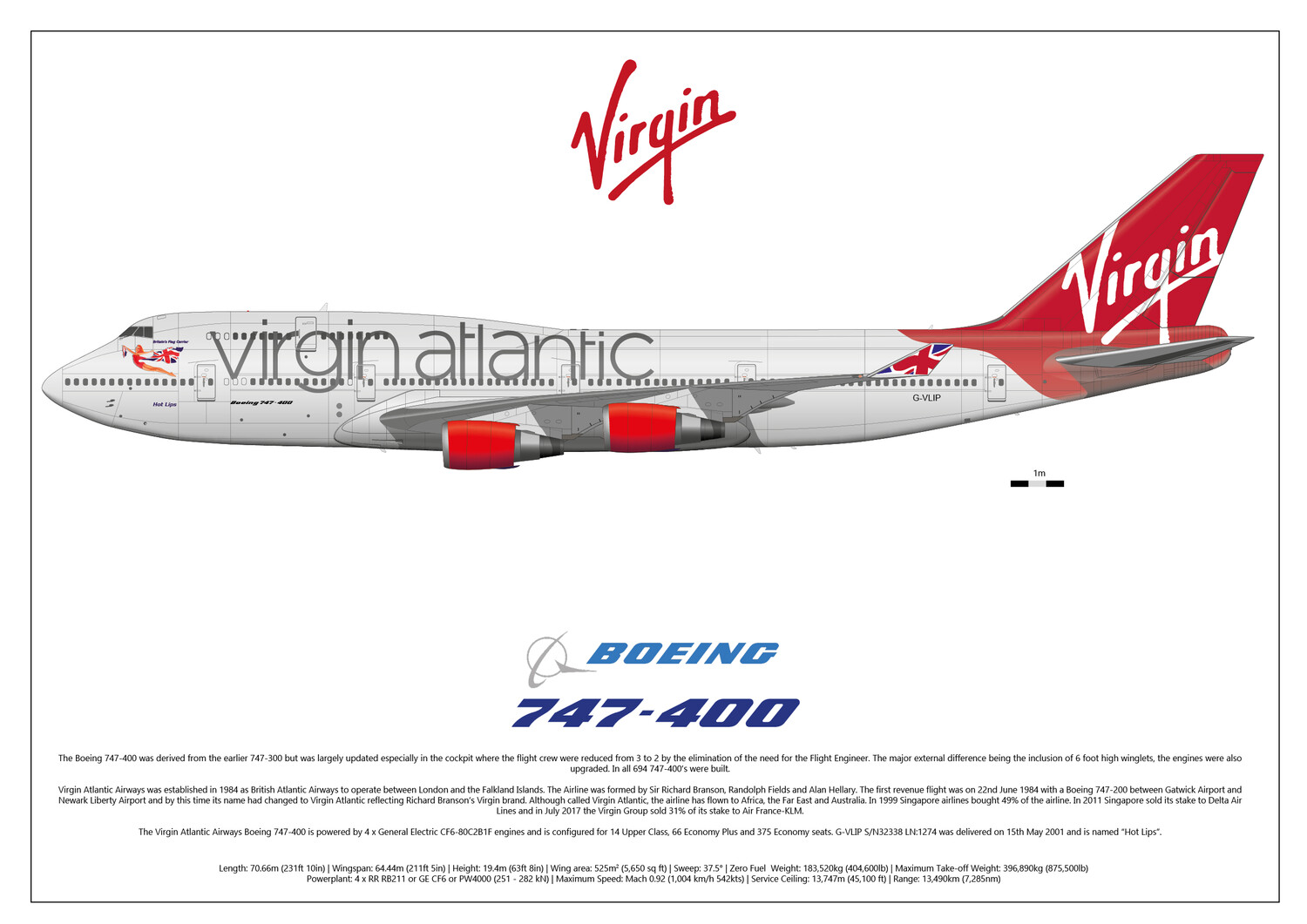 Boeing 747-400 Virgin Atlantic - G-VLIP