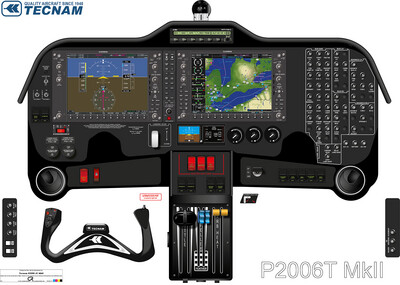 Tecnam P2006T MkII Cockpit Poster - Printed