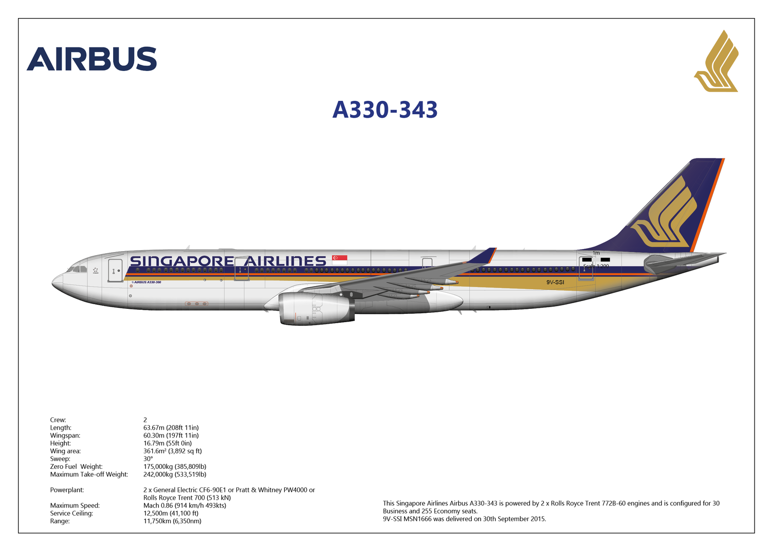 Airbus A330-300 Singapore Airlines