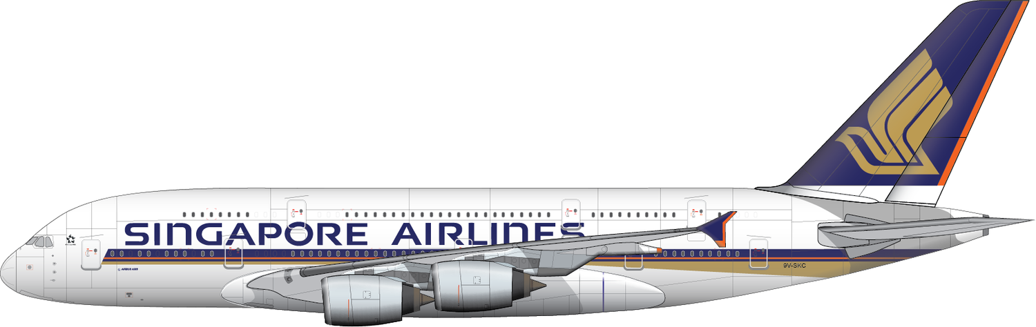 Airbus A380-841 of Singapore Airlines