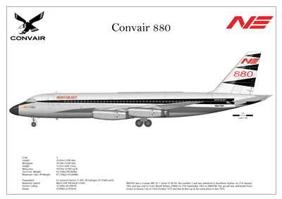 Convair CV880 of Northeast Airlines