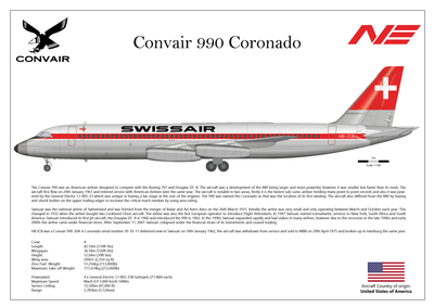 Convair CV990 Coronado of Swissair