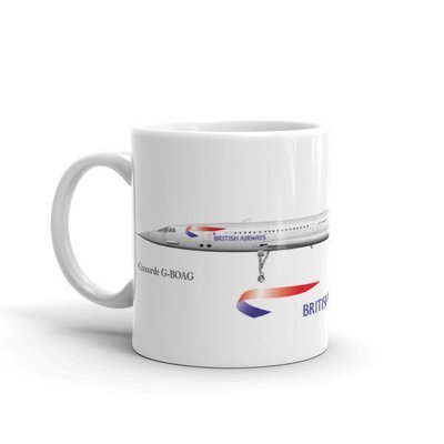 Concorde - British Airways G-BOAG - Mug