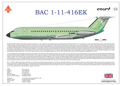 BAC 1-11-416EK G-AWBL "Halcyon Dawn" of Court Line