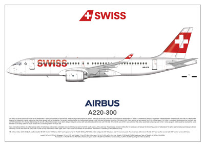 Airbus A220-300 of Swiss International