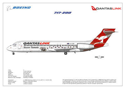 Boeing 717-200 QantasLink VH-YQW - Print