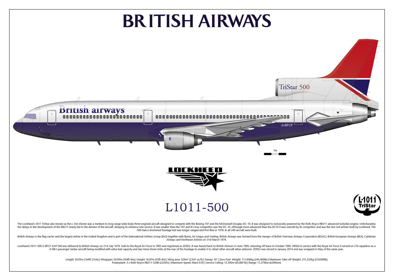 ロッキード L-1011-500 British Airways　1:200 ロッキード L-1011-500 British Airways 1:200