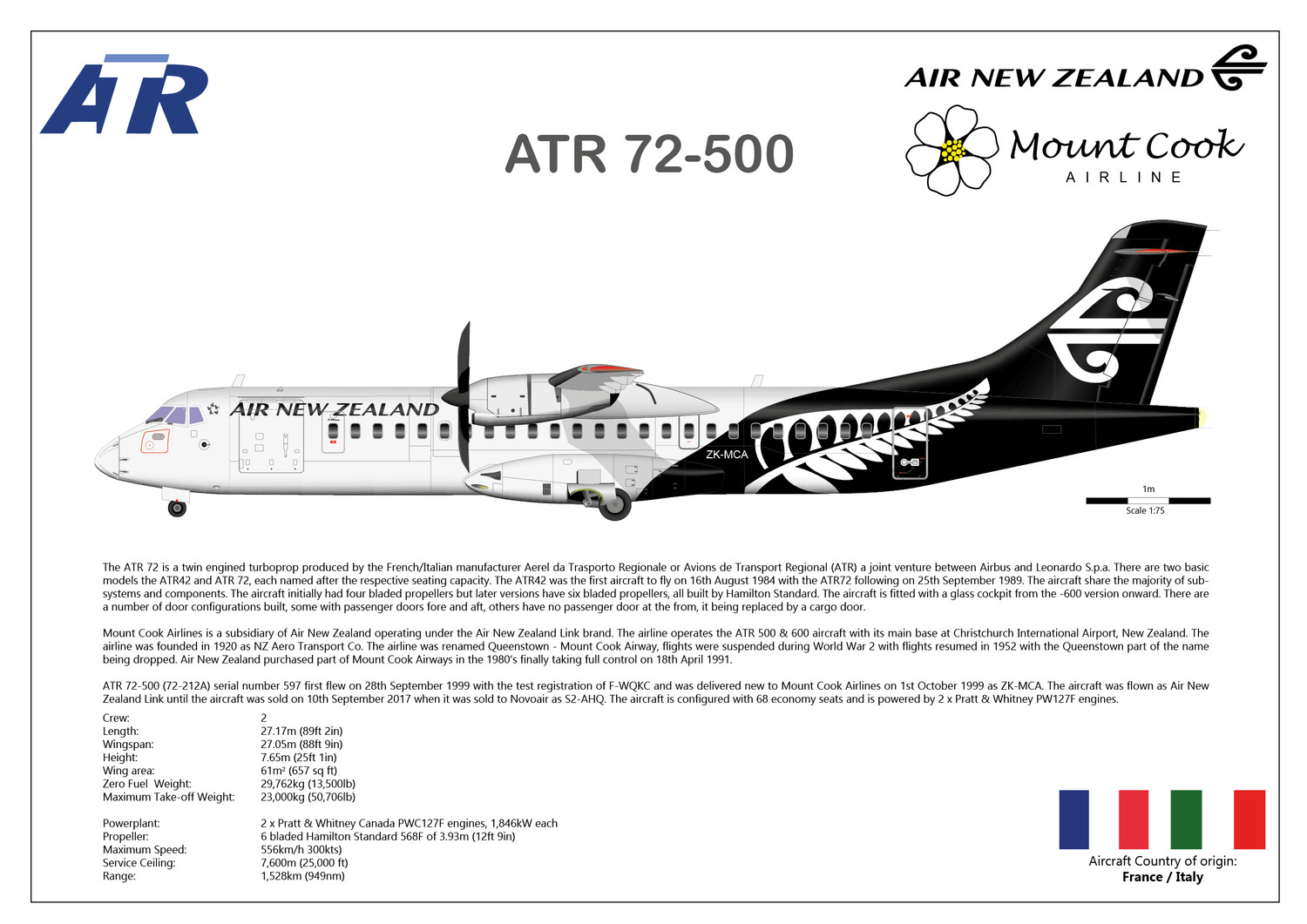 ATR72-500 - Air New Zealand - Digital Download