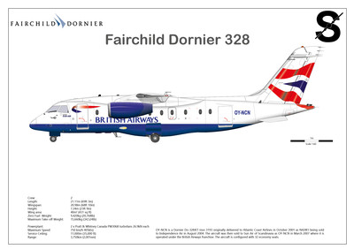 ブリティッシュ　Dornier Do 328 JET herpa 1/500 Herpa Wings British AIRWAYS/SUN Air DO-328JET die-cast model