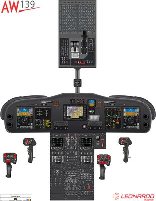AW139 Cockpit Poster