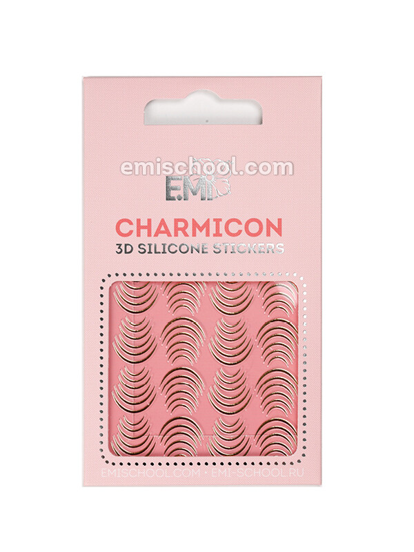Charmicon 3D Silicone Stickers №115 Лунулы золото