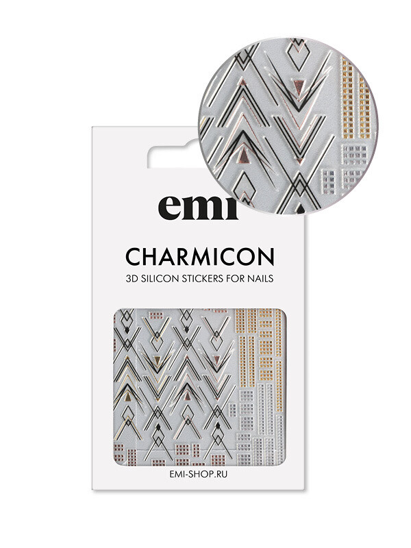 Charmicon 3D Silicone Stickers №194 Изящная геометрия