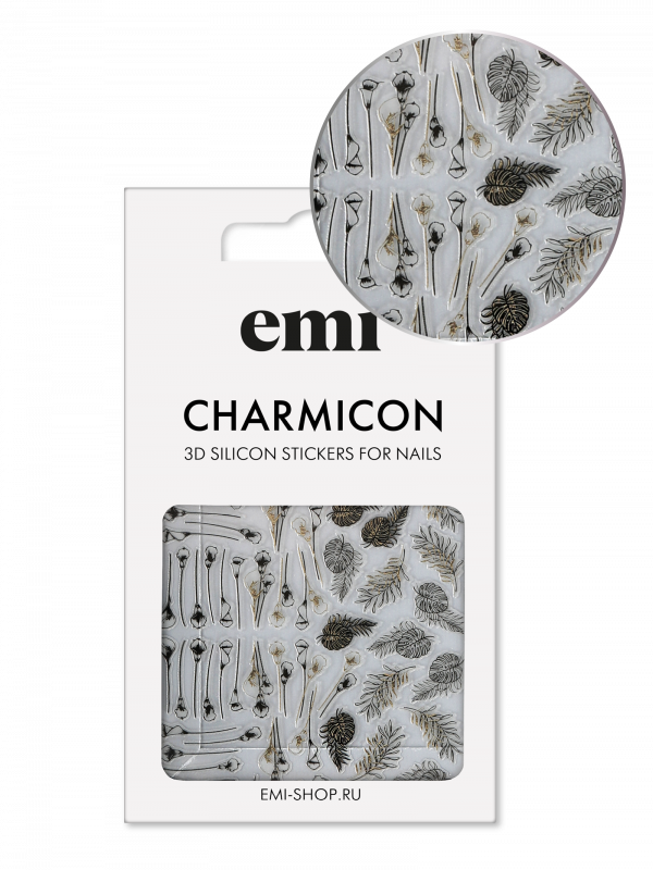 Charmicon 3D Silicone Stickers №211 Тропический сад