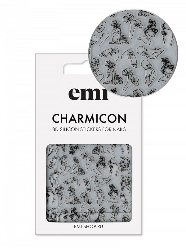 Charmicon 3D Silicone Stickers №209 Женственность
