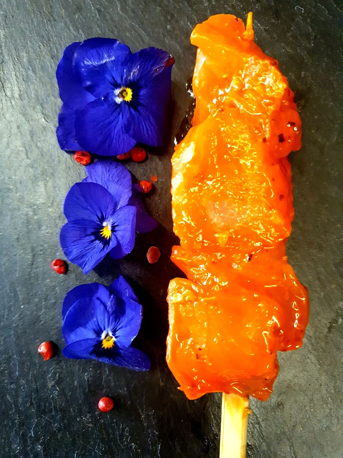 Orange chicken skewer (approx. 100gr.) (Switzerland)