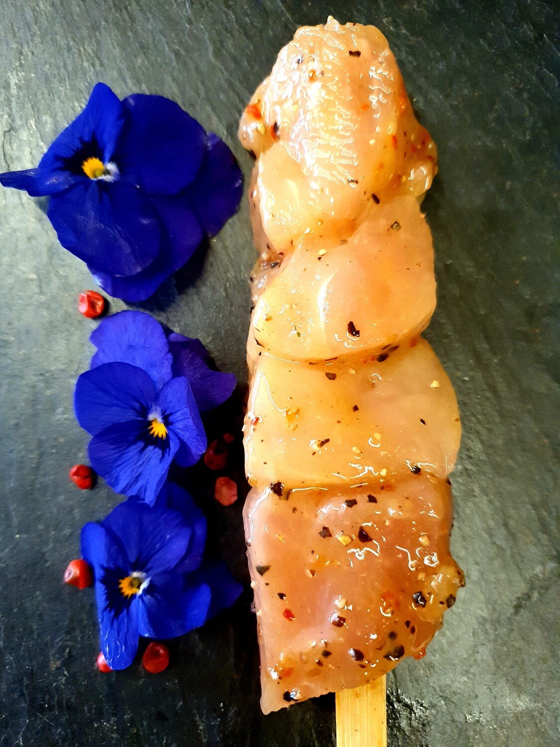 Pepper and lemon chicken skewer (about 100gr.) (Switzerland)