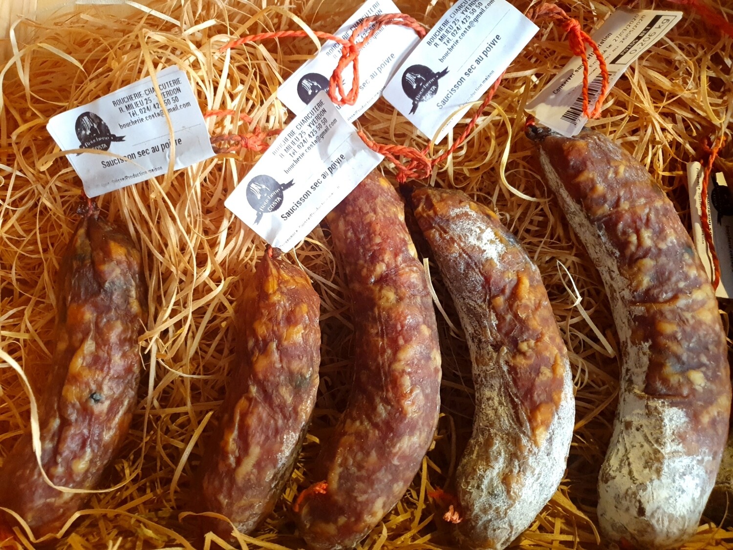 Dry sausage with pepper (Switzerland)