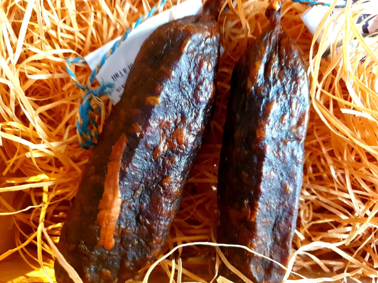 Dried beef sausage with garlic (Switzerland)