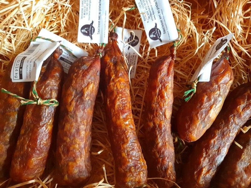 Saucisson sec aux pistaches (Suisse)