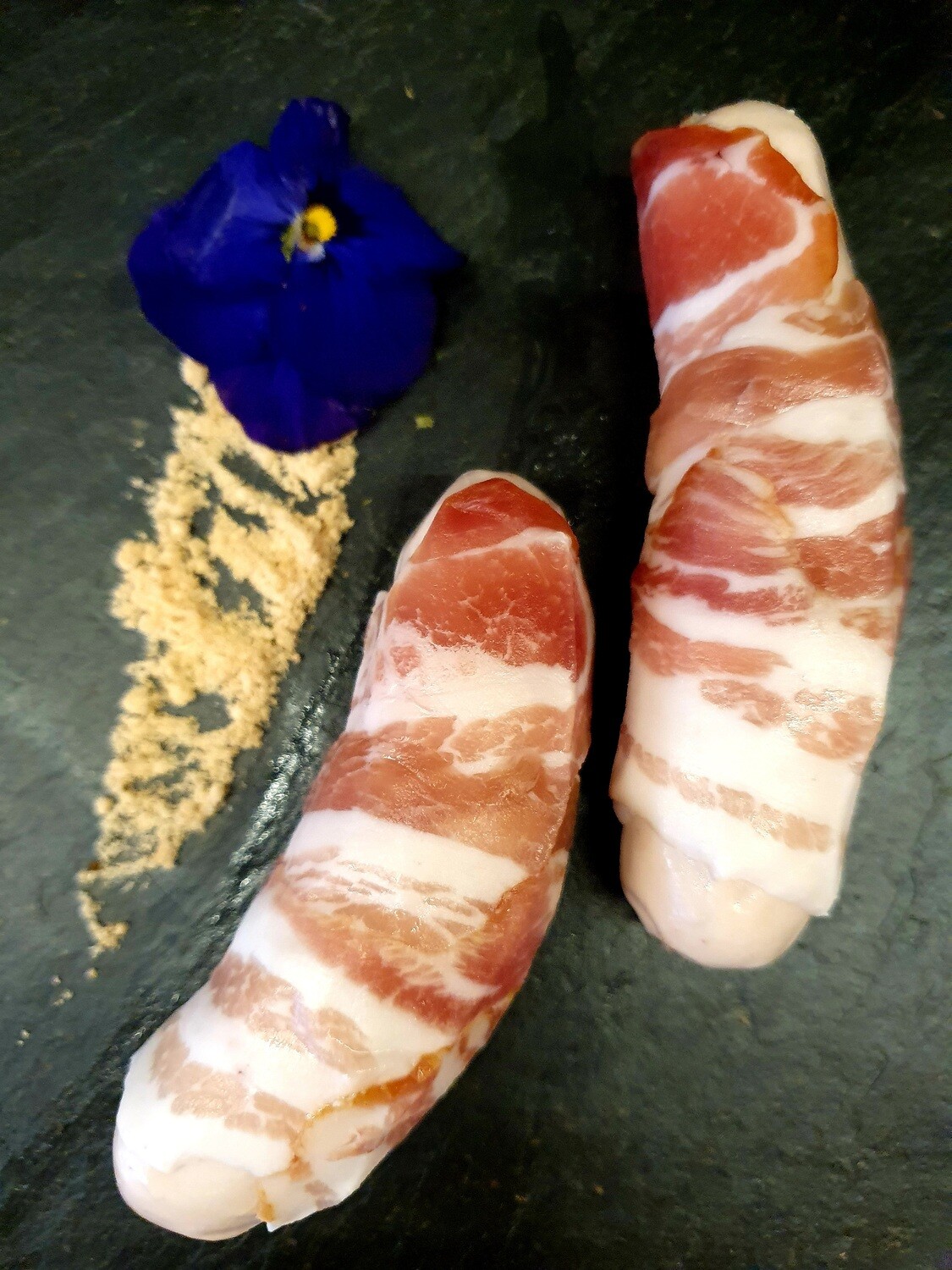 Veal chipolata wrapped in bacon (50gr.) (Switzerland)