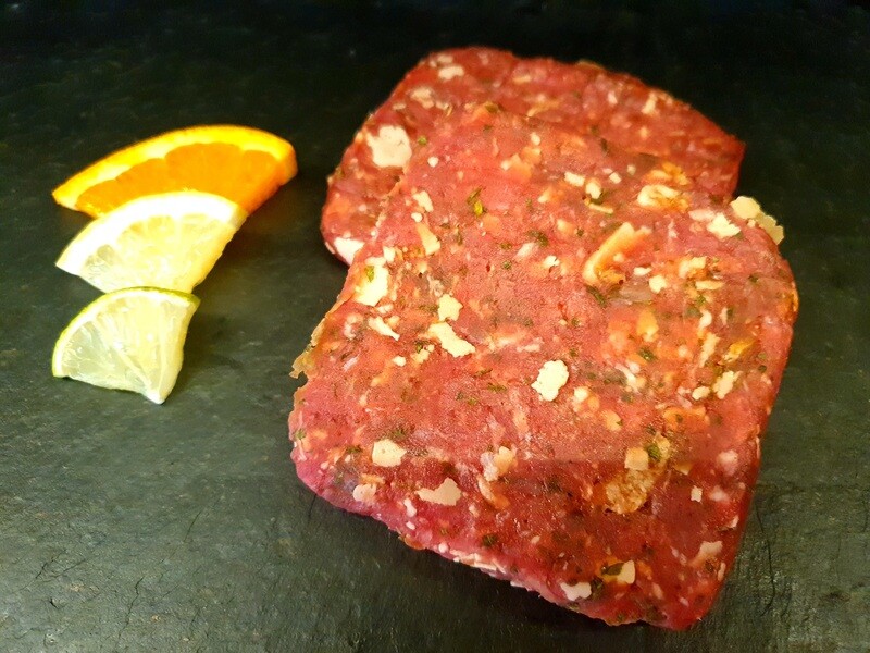 Burger de Boeuf & porc - parmesan (environ 100gr.) (Suisse)