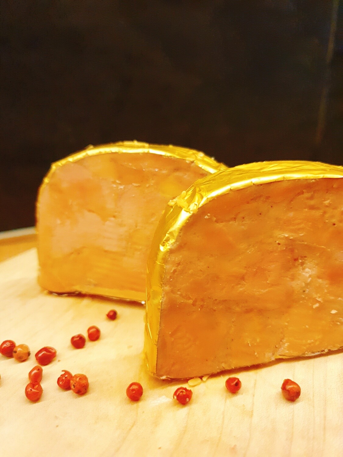 Foie gras de canard tradition- Label Rouge (environ 100gr.)(France)