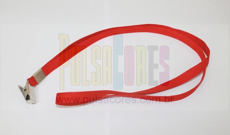 Cordão para Crachá LISO 12 x 85cm PACOTE C/ 100 unidades