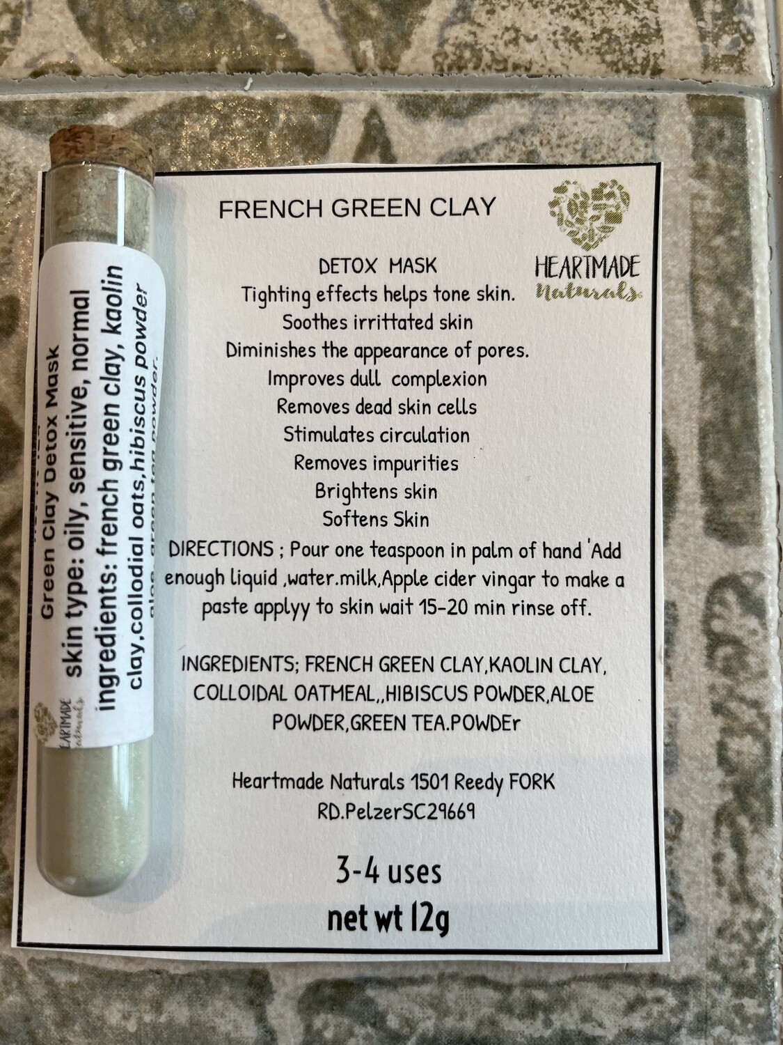 French green clay mask