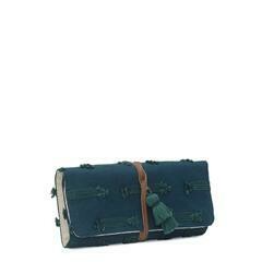 M Makeup Brush Roll/ Jewelry Organizer
